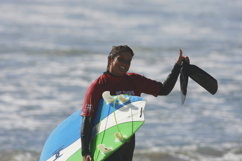 Kathy Likes her board